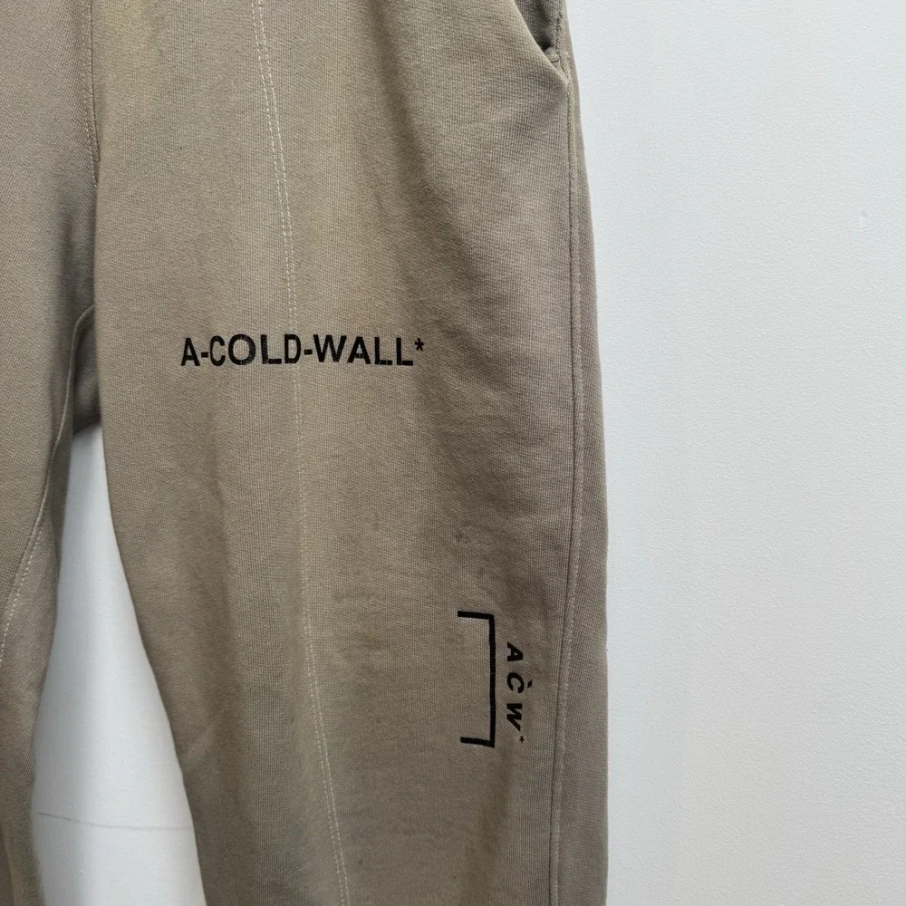 A-COLD-WALL Diagram Sweatpants Men's Taupe Medium by Samuel Ross Streetwear RARE
